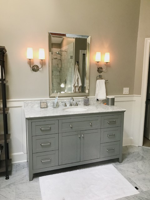 Smyrna Atlanta Spa-inspired Master bathroom - Transitional - Bathroom ...