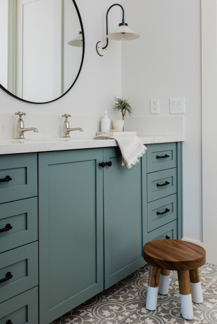 10 Colorful Vanities For A Bold, Bathroom Vanity Color Ideas