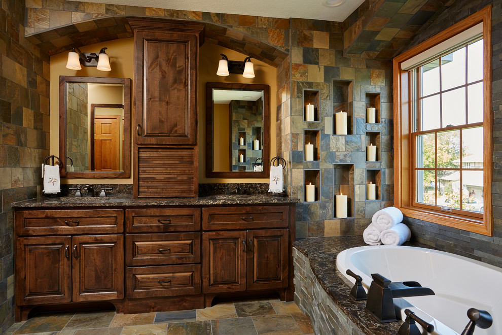Design ideas for a large traditional bathroom in Minneapolis.