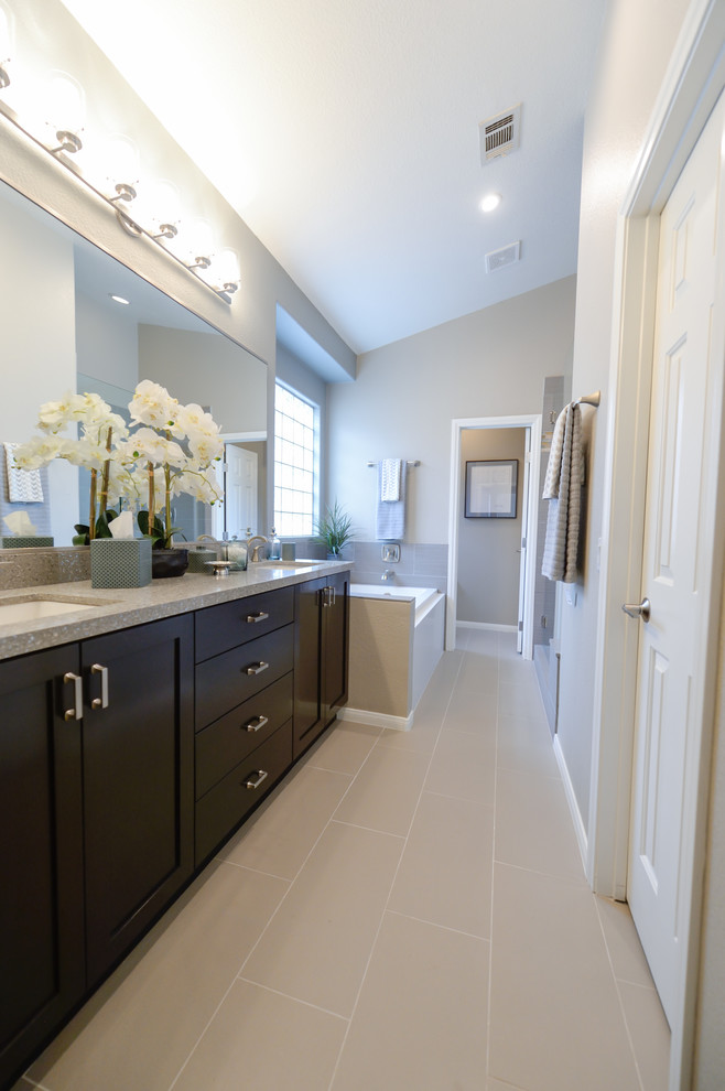 Spa Bathroom Summerlin. Las Vegas, NV Transitional Bathroom Las Vegas by DESIRED SPACE