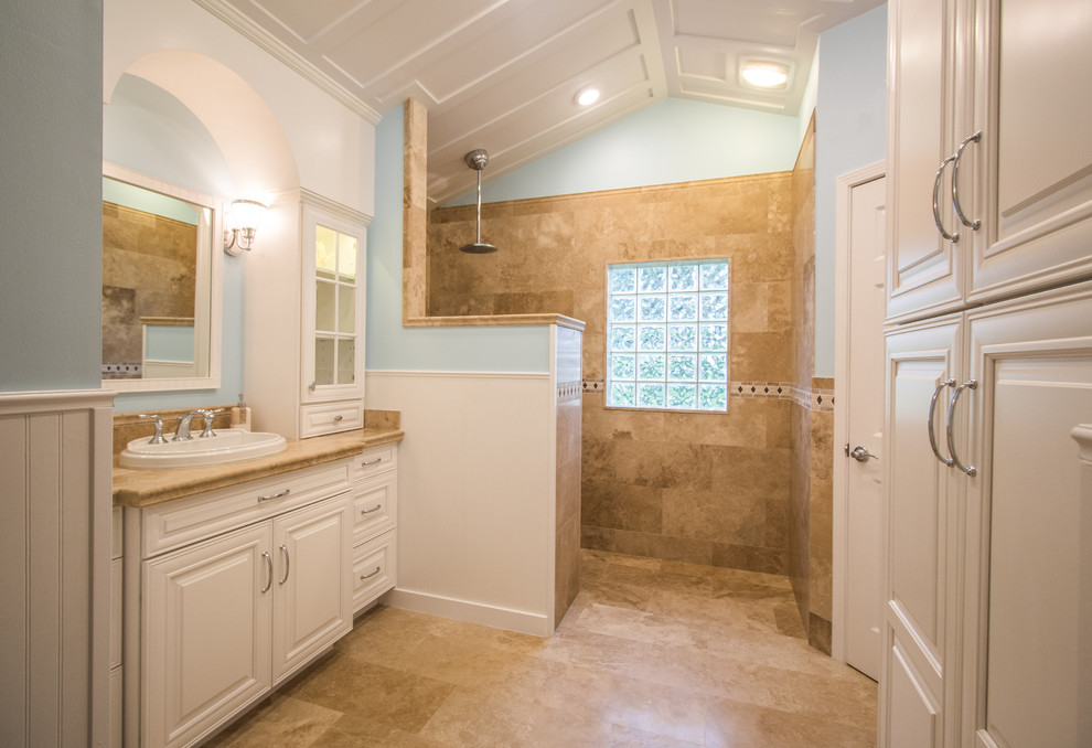 Spacious Vaulted Ceiling Master Bathroom Modern Bathroom