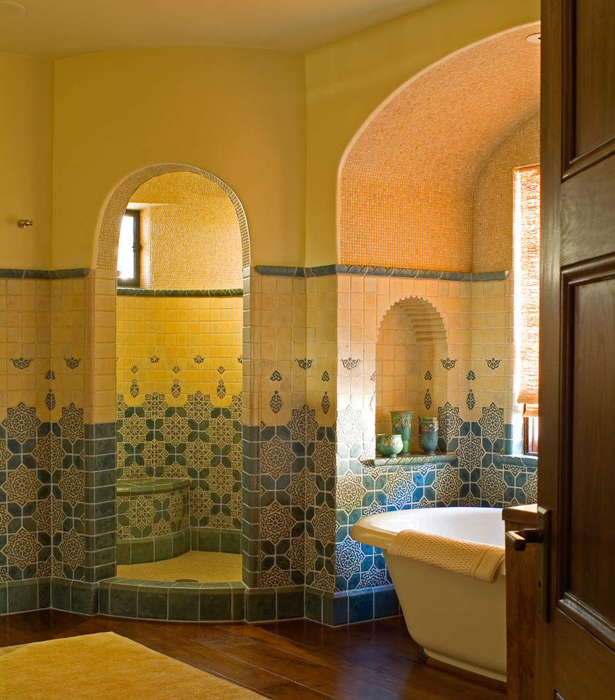 Photo of a mediterranean bathroom in Los Angeles.
