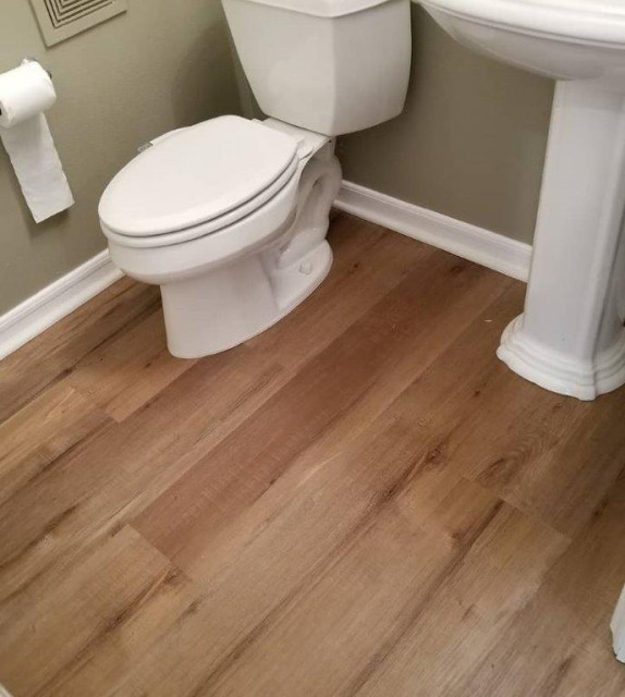 SPC flooring project Modern Bathroom Orange County by My