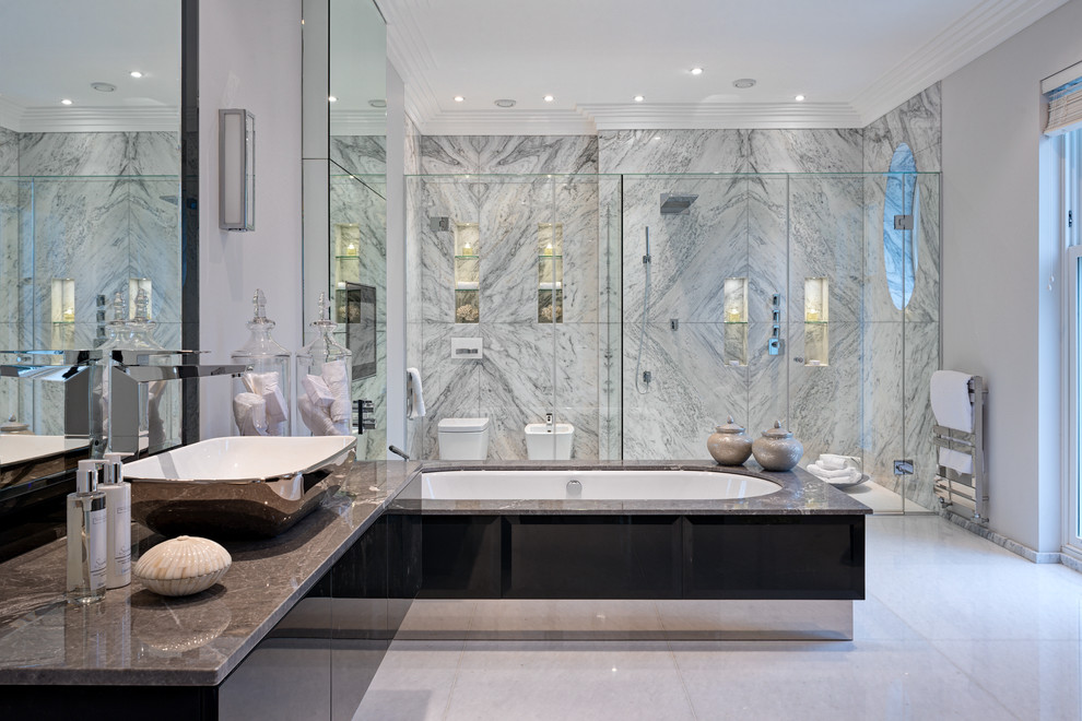 Photo of a contemporary bathroom in Surrey.