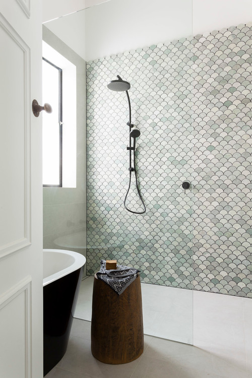Marble Mermaid Bathroom Accent Wall Tiles