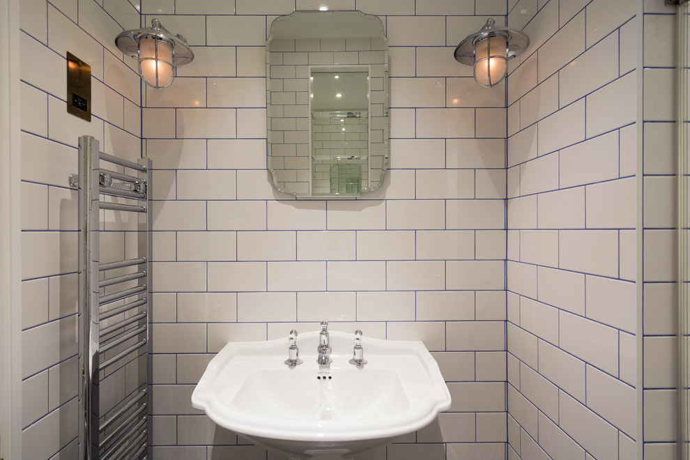 Bathroom - transitional bathroom idea in London
