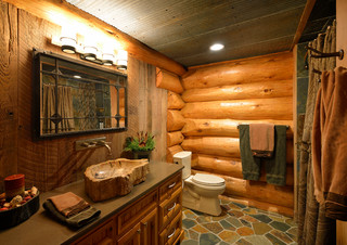 Грамотное обустройство ванной комнаты в деревянном доме