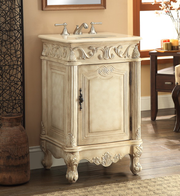 Stella Powder Room Vanity, 21" Traditional Bathroom Miami by