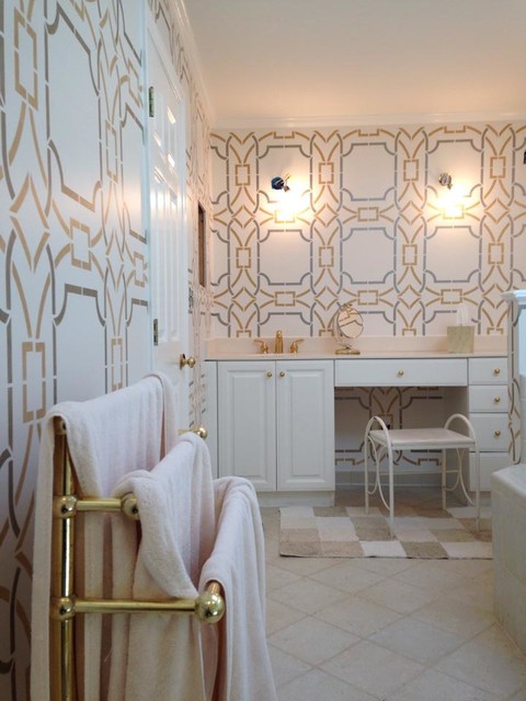 Stencil Projects using the Contempo Trellis Wall Stencil - Contemporary ...