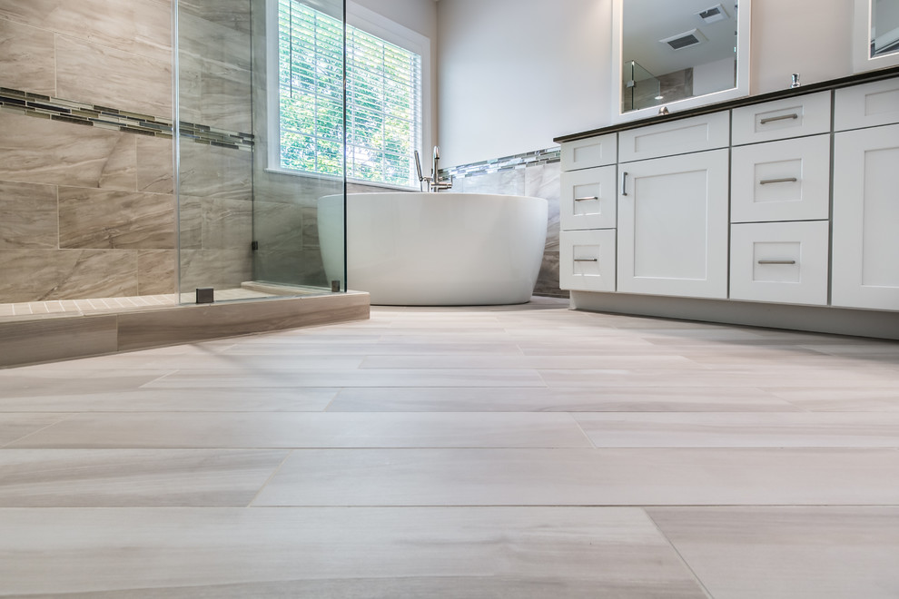 Sterling Master Bath with Free Standing Tub & Custom Tile Work ...
