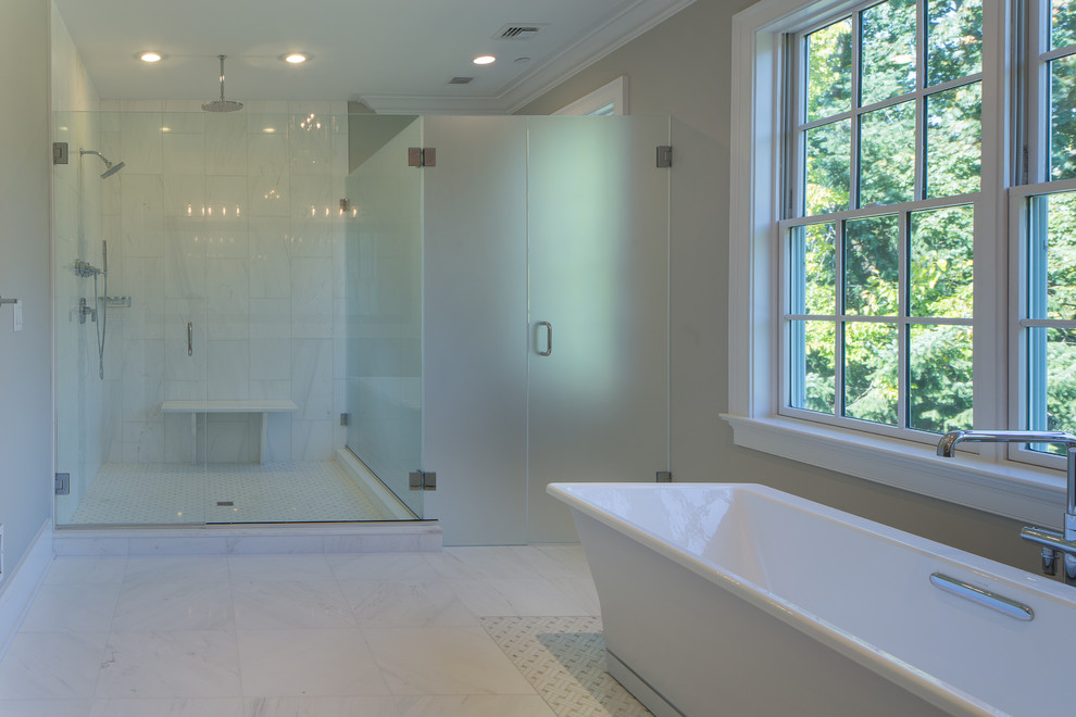 Stone Colonial in Sterling Ridge Harrison, NY Transitional Bathroom