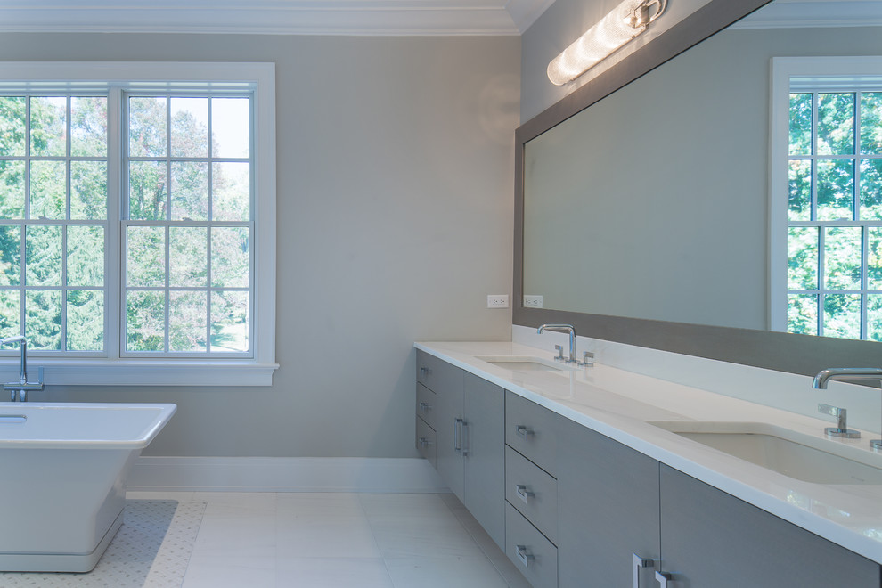 Stone Colonial in Sterling Ridge Harrison, NY Transitional Bathroom
