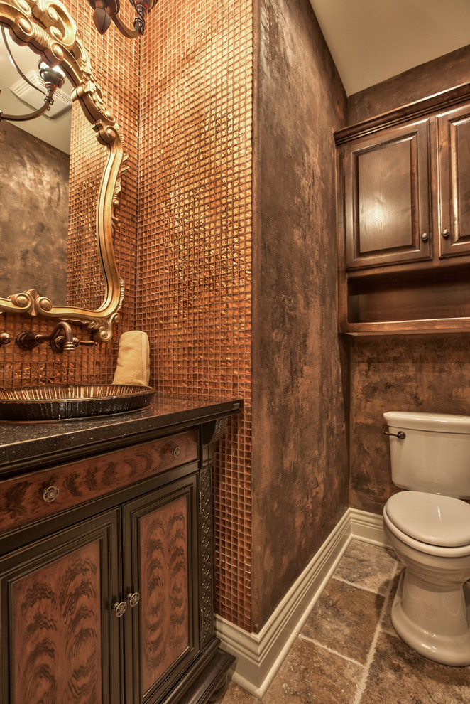 This is an example of a mediterranean cloakroom in Omaha.