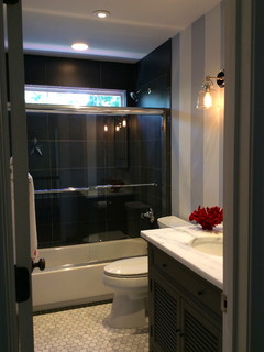 Striking Striped Bathroom - Transitional - Bathroom - DC Metro - by