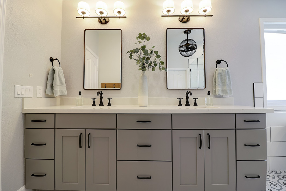 Stylish Bathroom Transformation - Transitional - Bathroom - Phoenix ...