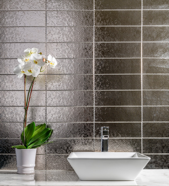 Subway Tile Ideasc Salle de Bain Washington, D.C. par Stone