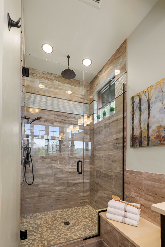 Suncadia Rustic Bathroom Seattle by Swiftwater Custom Homes Houzz