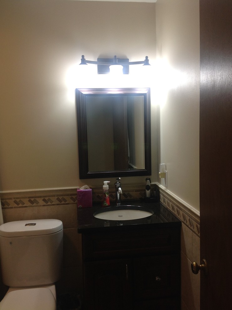 Bathroom - contemporary bathroom idea in Cleveland