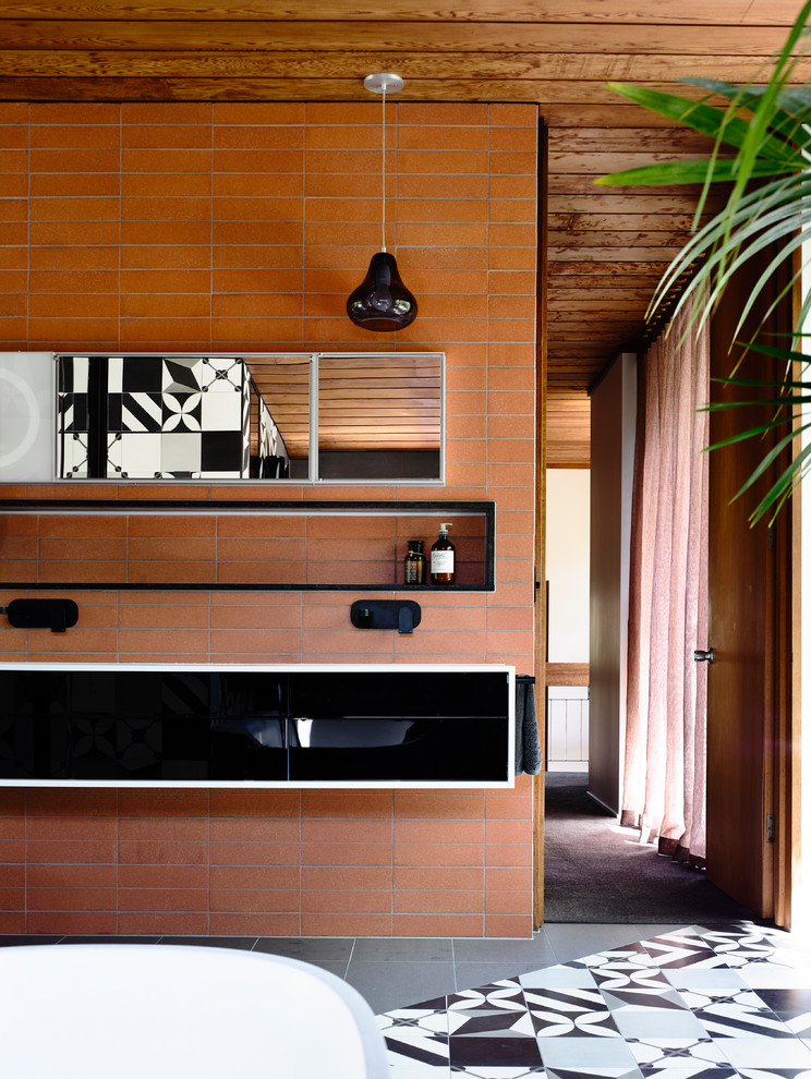 Modernes Badezimmer En Suite in Melbourne