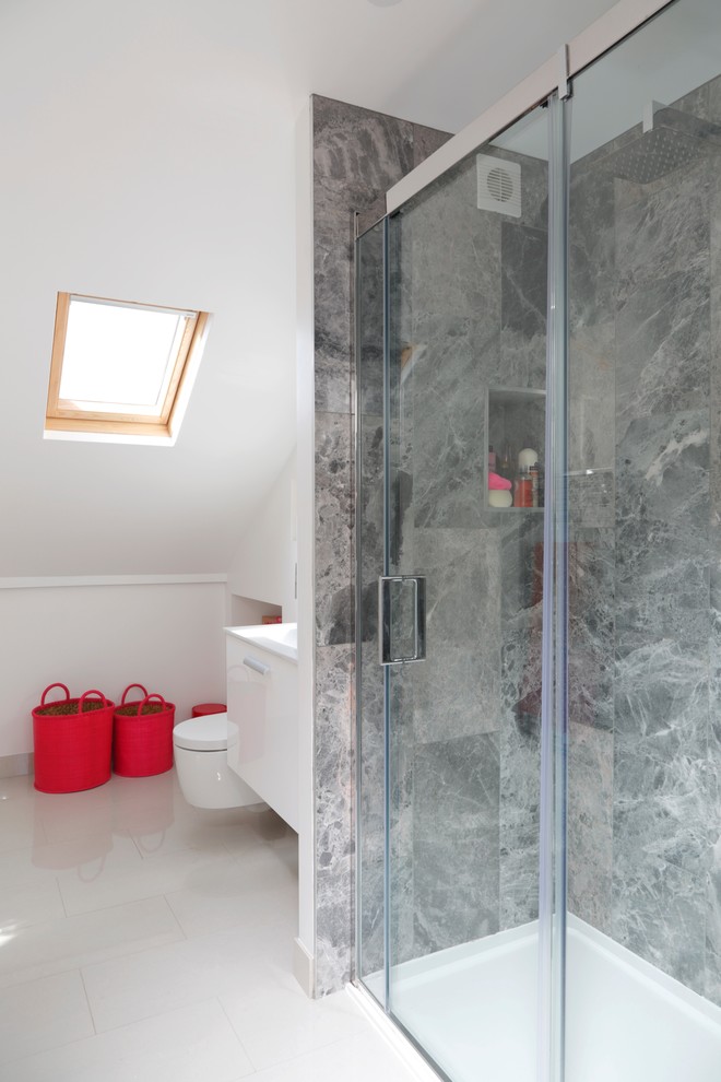 Inspiration for a modern bathroom in Gloucestershire.