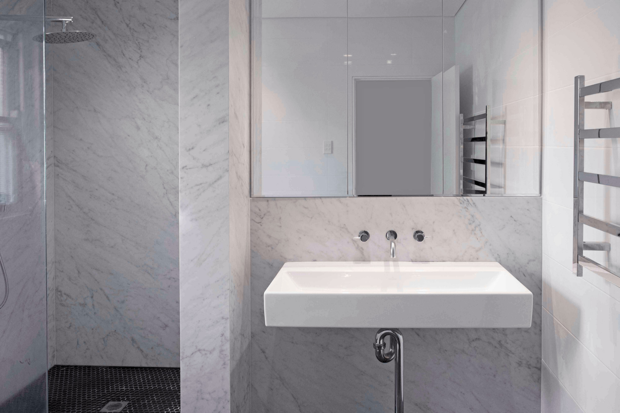 Sydney Carrara Marble Bathroom Modern Bathroom Melbourne By Euro Natural Stone Houzz
