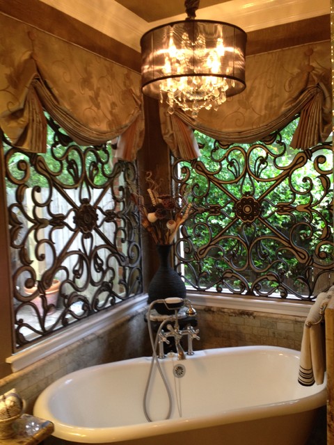 Tableaux and Faux Iron and Custom Window Treatments - Traditional ...
