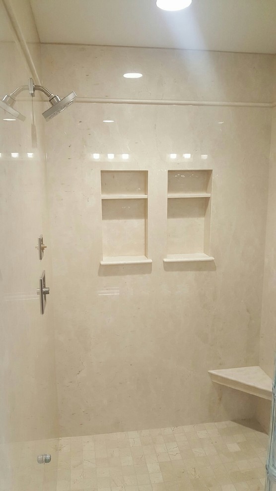 BathroomVanity and Shower Walls Bathroom Seattle by Rockwood & Granite Fabrication