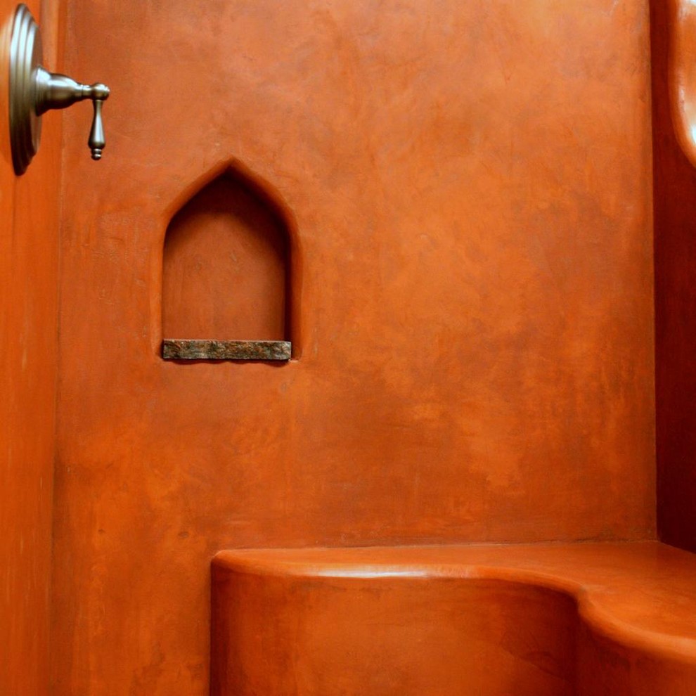 Inspiration for a mediterranean bathroom remodel in Austin
