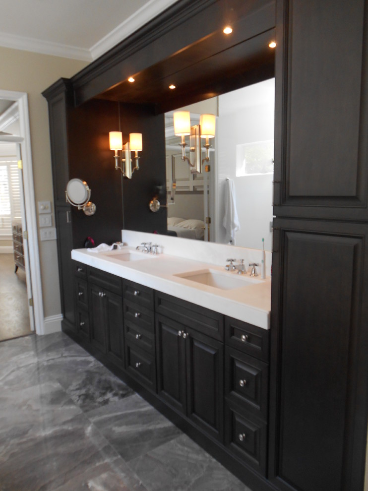 Tampa Espresso Vanity Transitional Bathroom Tampa by Fusion