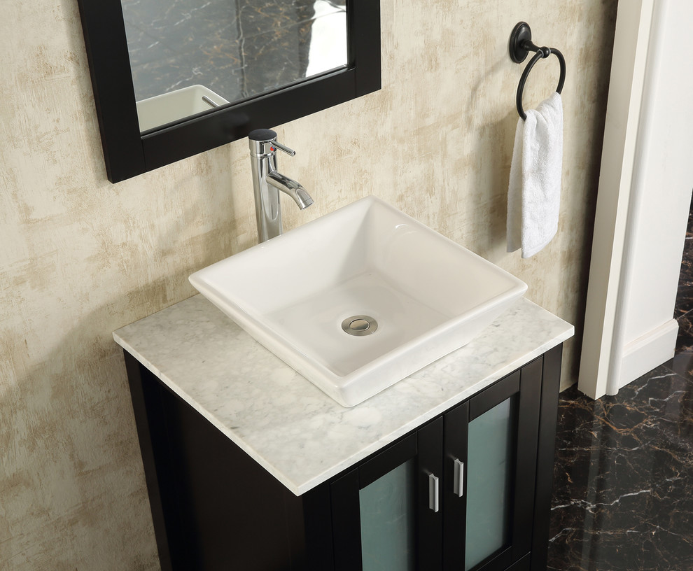 Tanya Collection 24 Inch Vanity in Espresso Bathroom Los Angeles