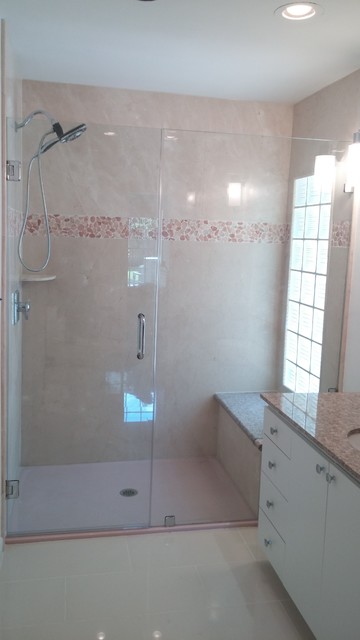 Teen girl shower - Contemporary - Bathroom - Houston - by Stonehenge Showers  | Houzz UK
