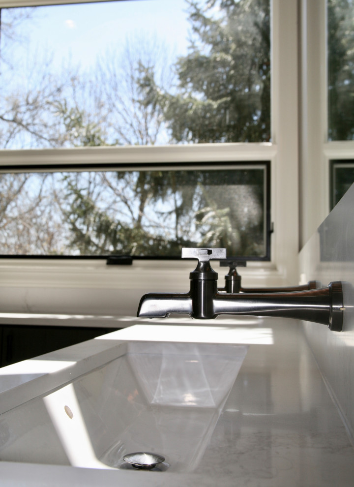 Teetering Rocks Master Bath Bathroom Kansas City by Kings Remodel