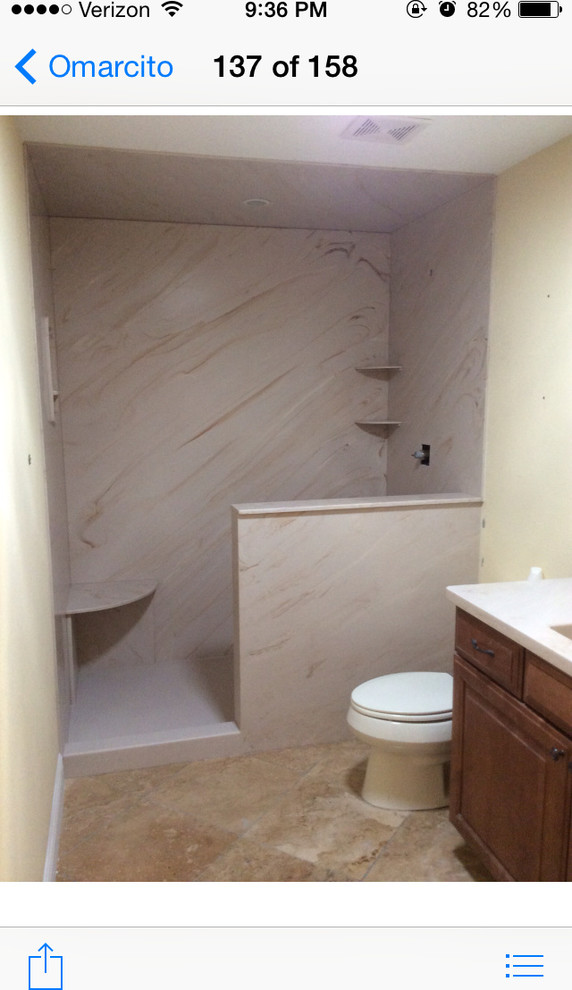 TerraStone, the no mold, no grout, no stain, easy to clean shower