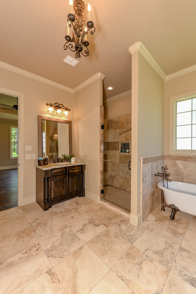 Texas Hill Country Master bathroom Rustic Bathroom Austin by