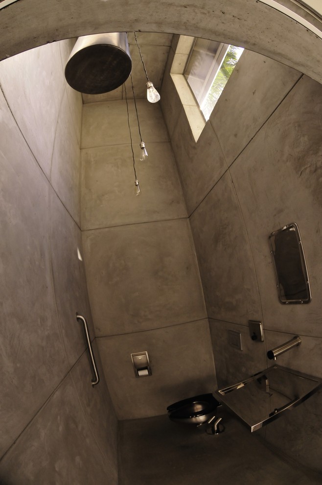 Immagine di una stanza da bagno boho chic