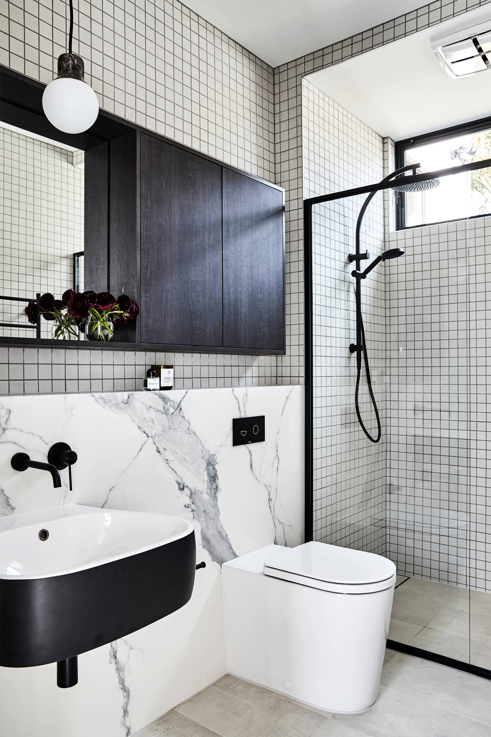 Floating Corian Shower Shelves - Philadelphia PA - Modern - Bathroom -  Philadelphia - by MacLaren Kitchen and Bath