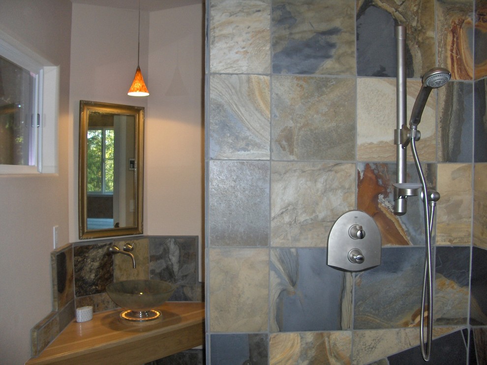 Modernes Badezimmer mit Aufsatzwaschbecken in San Francisco