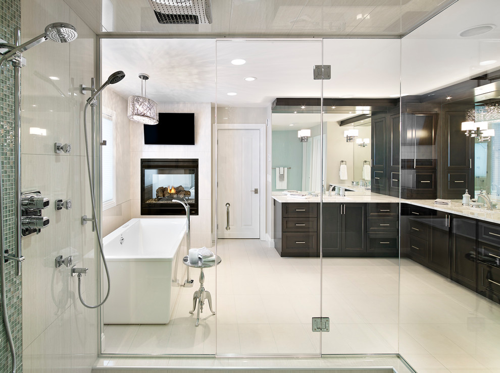 The Illustrious Showhome Contemporary Bathroom Edmonton by