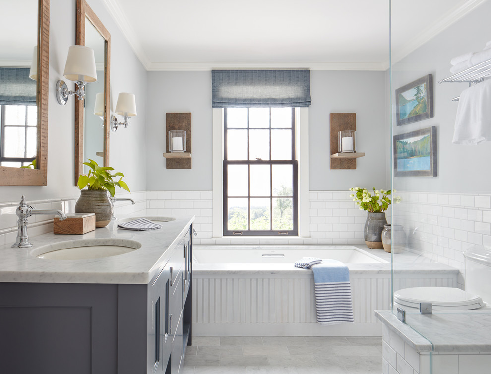 This Old House Northshore Farmhouse Farmhouse Bathroom Boston By Kristina Crestin Design Houzz