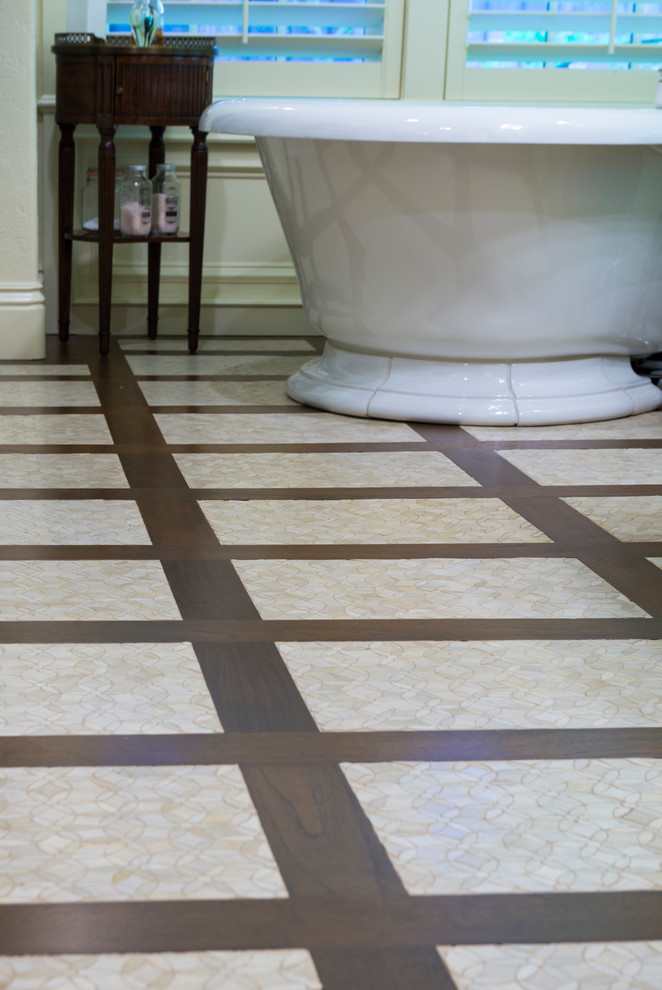 Tile Inlay With Wood Floor, Hardwood Floor Tile Inlay