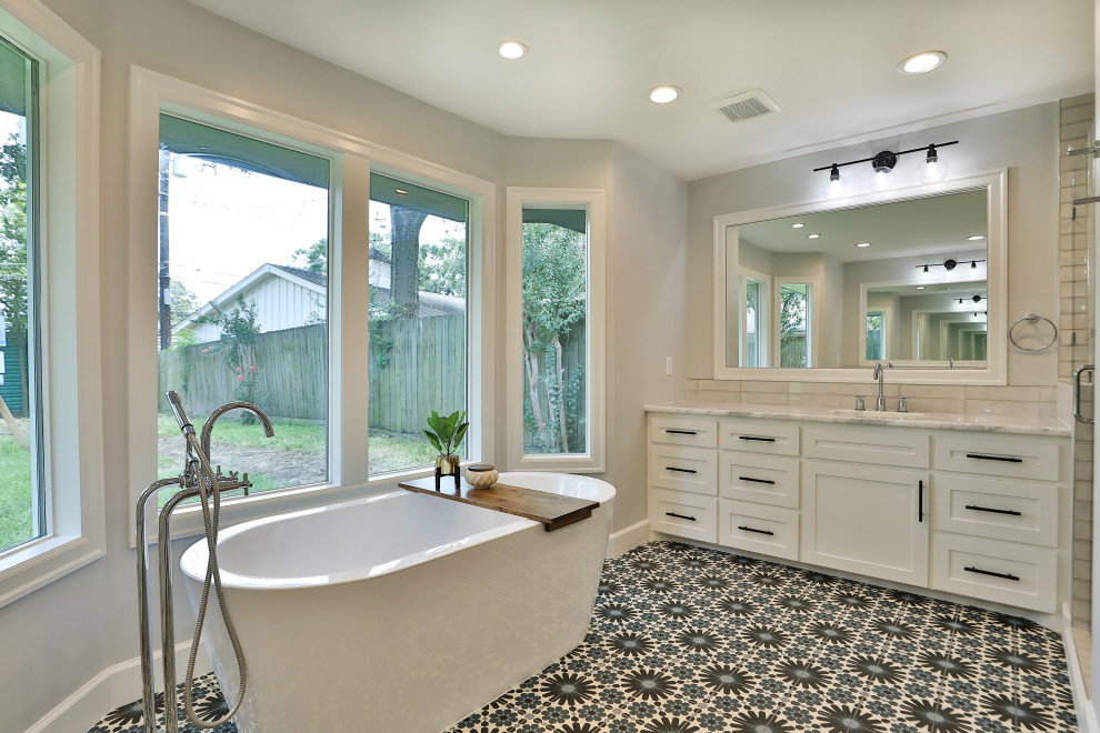 Timbergrove Manor Foxwood Remodel and Addition Bathroom Houston