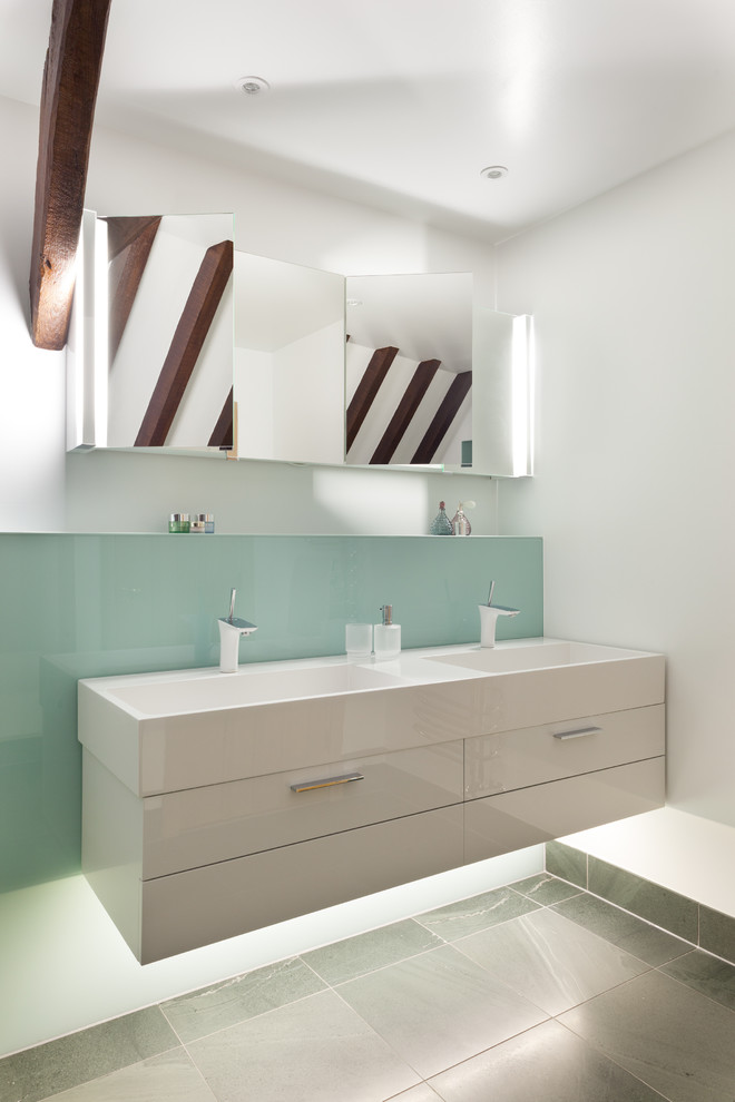 Design ideas for a contemporary bathroom in Other.