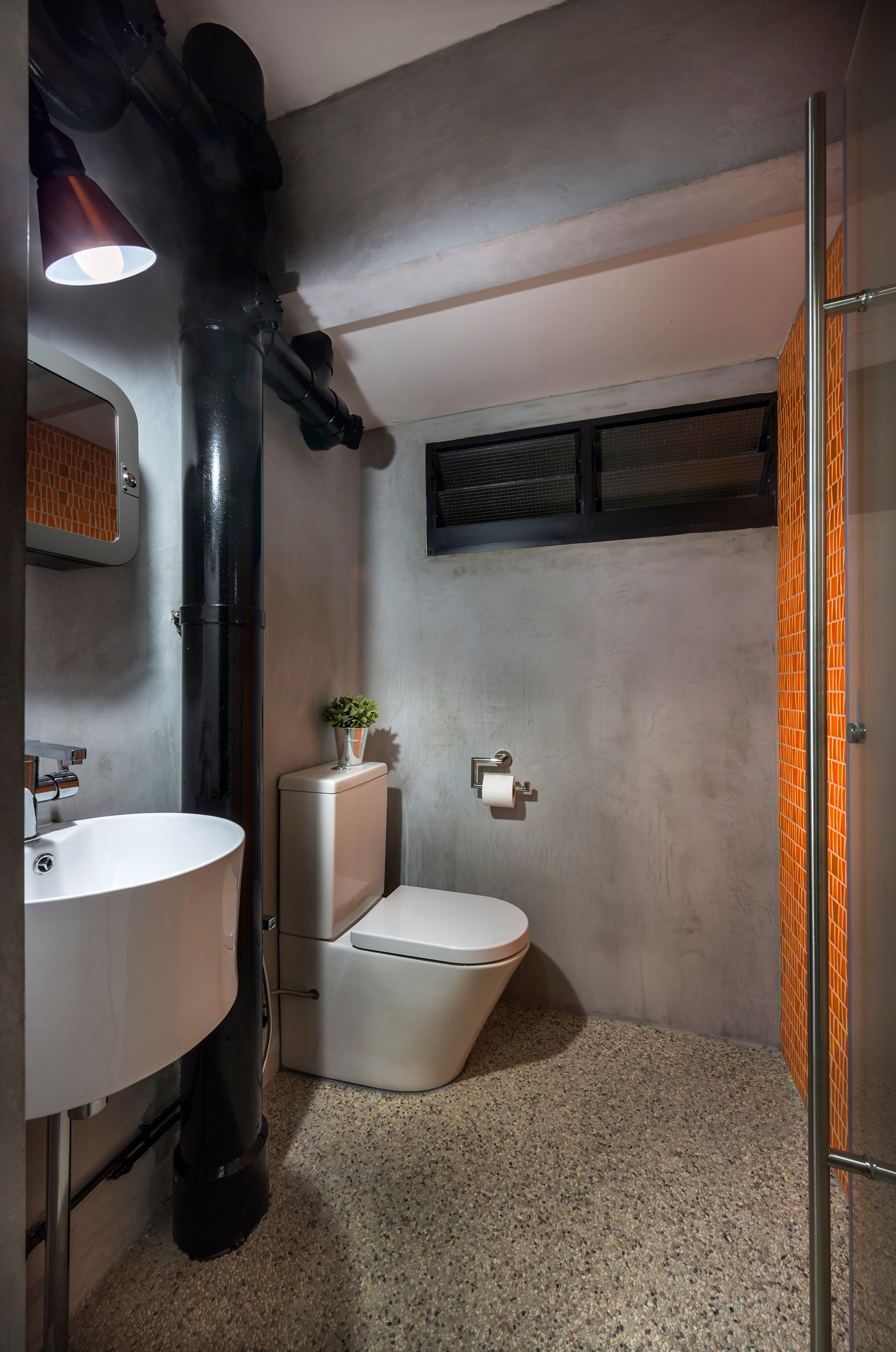 toilet design hdb ang mo kio avenue 1 industrial bathroom singapore by home guide design contracts pte ltd houzz