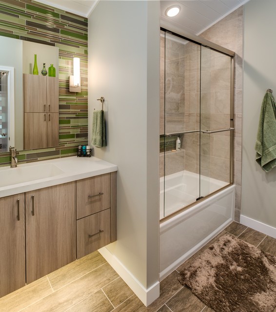 Torch Modern Chic Midcentury Bathroom By Petoskey Kitchen And 