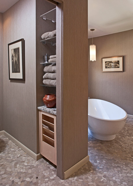 Built in towel storage new arrivals