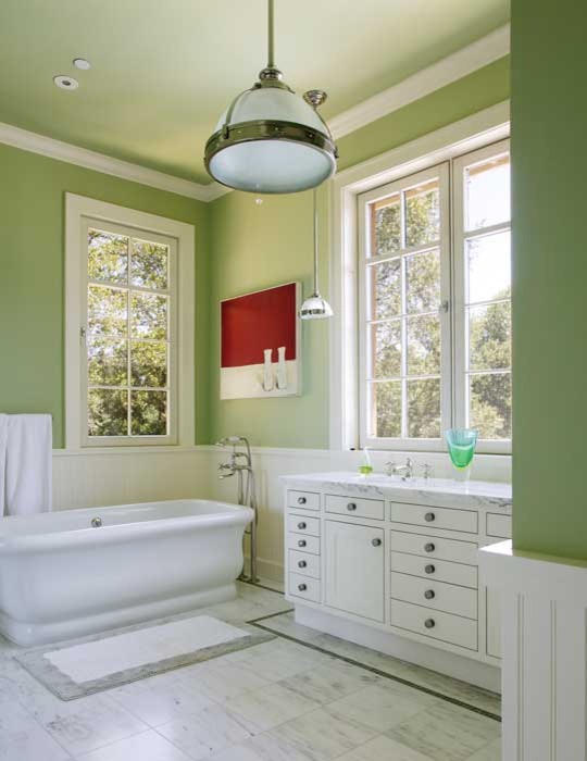 Light green bathroom discount