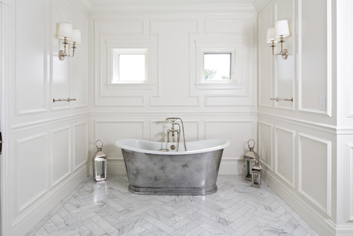 29+ Bathroom Wainscoting ( CHARMING LOOK ) - Stylish Bathroom Ideas