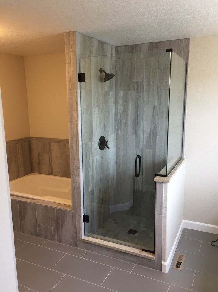 Traditional Town Home Remodel Transitional Bathroom Denver by