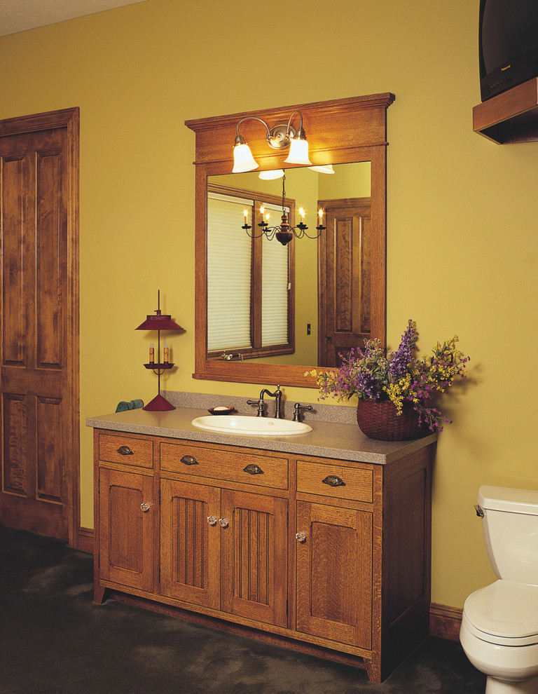 Traditional White Oak Bathroom Vanity Traditional Bathroom Cleveland By Schrocks Of 2193