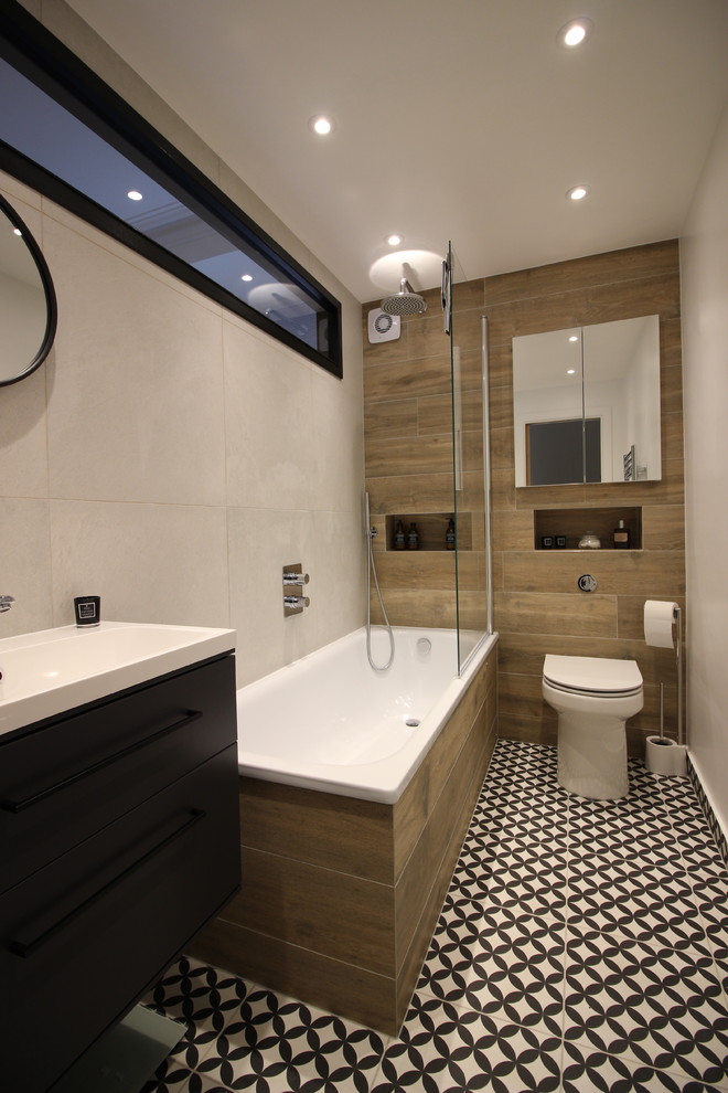 Transformational ensuite Contemporary Bathroom Sussex by Parker